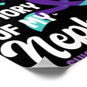 Suicide Prevention Awareness In Memory Of Nephew Poster (Ecke)