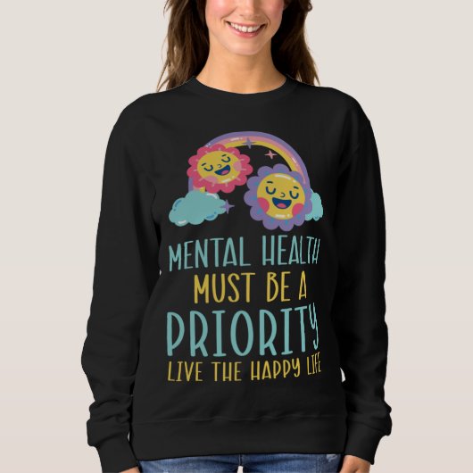 Suicide Prevention Awareness Mental Health Depress Sweatshirt (Vorderseite)