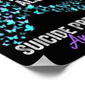 Suicide Prevention Awareness Month Butterflies Tea Poster (Ecke)