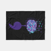 Suicide Prevention Awareness No Story Should End T Fleecedecke (Vorderseite (Horizontal))