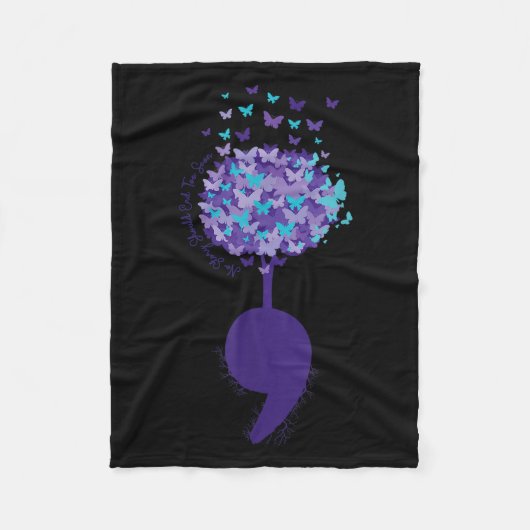 Suicide Prevention Awareness No Story Should End T Fleecedecke (Vorderseite)