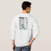 Suicide Prevention Awareness Quote Collage T-Shirt (Schwarz voll)