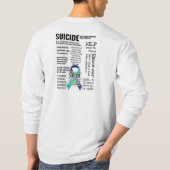 Suicide Prevention Awareness Quote Collage T-Shirt (Rückseite)
