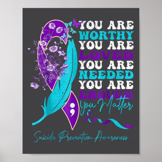 Suicide-prevention Awareness-sitive-motivational-s Poster (Vorne)
