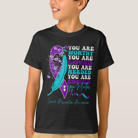 Suicide-prevention Awareness-sitive-motivational-s T-Shirt (Vorderseite)