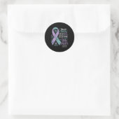 Suicide Prevention Awareness Sitive Suprt You Runder Aufkleber (Tasche)