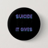 Suicide Prevention Awareness Teal & Purple Rib Button (Vorderseite)