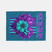 Suicide Prevention Awareness Usa Flag  Fleecedecke (Vorderseite (Horizontal))