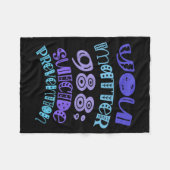 Suicide Prevention Awareness You 988 Mental Health Fleecedecke (Vorderseite (Horizontal))