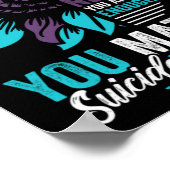 Suicide Prevention Awareness You Are Worthy Loved  Poster (Ecke)