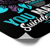 Suicide Prevention Awareness You Are Worthy Loved Poster (Ecke)