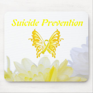 Suicide Prevention Butterfly Ribbon Mouse Pad Mousepad