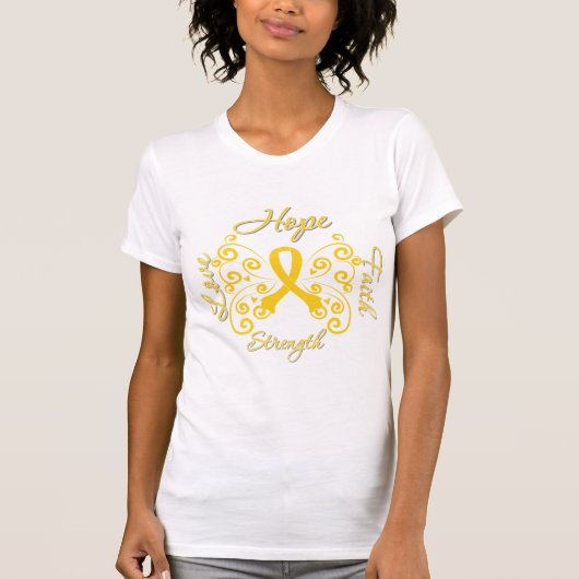 Suicide Prevention Hope Motto Butterfly T-Shirt (Vorderseite)
