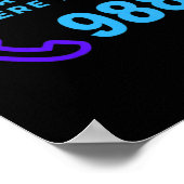 Suicide Prevention Lifeline 988 Poster (Ecke)