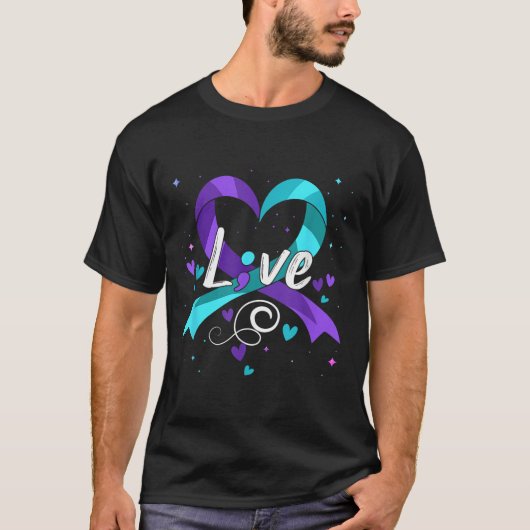 Suicide Prevention - Semicolon Suicide Awareness R T-Shirt (Vorderseite)