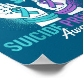 Suicide Prevention Suprt Break Stigma Suicide Awar Poster (Ecke)