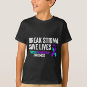 Suicide Prevention Suprt Break Stigma Suicide Awar T-Shirt (Vorderseite)