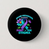 Suicide Prevention Suprt Fight Stigma Suicide Awar Button (Vorderseite)