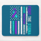 Suicide Prevention Suprt Fight Stigma Suicide Awar Mousepad (Vorne)