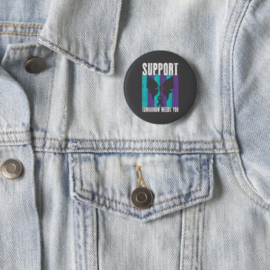 Suicide Prevention Suprt Tomorrow _ I For Suprters Button (Beispiel)