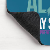 Suicide Prevention Teal Purple Ribbon Suprt Mousepad (Ecke)