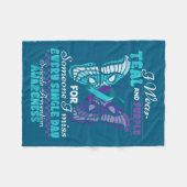 Suicide Prevention Wear Teal Purple Someone I Miss Fleecedecke (Vorderseite (Horizontal))