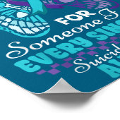 Suicide Prevention Wear Teal Purple Someone I Miss Poster (Ecke)