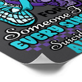 Suicide Prevention Wear Teal Purple Someone I Miss Poster (Ecke)