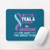 Suicide Prevention Wear Teal Purple Someone Meant  Mousepad (Mit Mouse)
