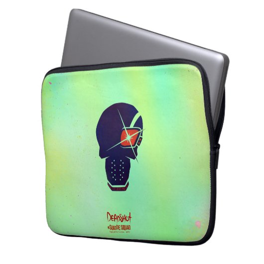 Suicide Squad | Abschaltkopfsymbol Laptopschutzhülle (Vorderseite Links)