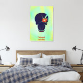 Suicide Squad | Abschaltkopfsymbol Leinwanddruck (Insitu (Schlafzimmer))