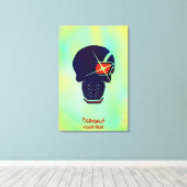 Suicide Squad | Abschaltkopfsymbol Leinwanddruck (Insitu (Holzboden))