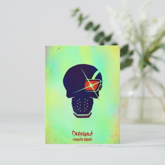 Suicide Squad | Abschaltkopfsymbol Postkarte (Stehend Vorderseite)