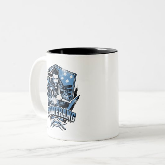 Suicide Squad | Abzeichen Boomerang Zweifarbige Tasse (Vorderseite Links)
