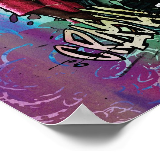 Suicide Squad | Amanda Waller Character Graffiti Poster (Ecke)