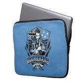 Suicide Squad Boomerang Badge Laptopschutzhülle (Vorderseite Links)