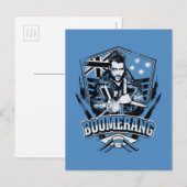 Suicide Squad Boomerang Badge Postkarte (Vorne/Hinten)