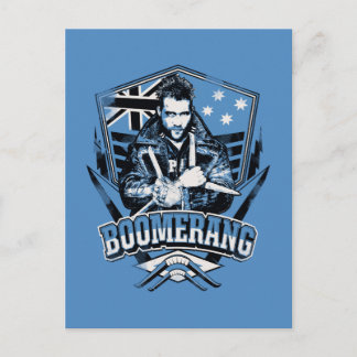 Suicide Squad Boomerang Badge Postkarte