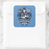 Suicide Squad Boomerang Badge Quadratischer Aufkleber (Tasche)