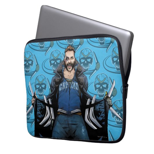 Suicide Squad | Boomerang Comic Buchkunst Laptopschutzhülle (Vorderseite Links)
