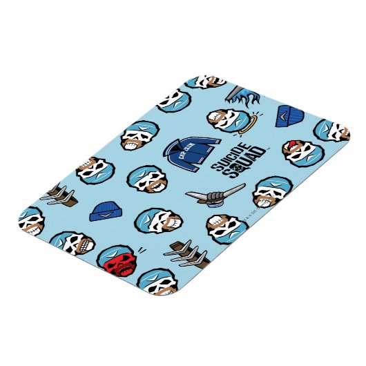 Suicide Squad Captain Boomerang Emoji Pattern Magnet (Linke Seite)