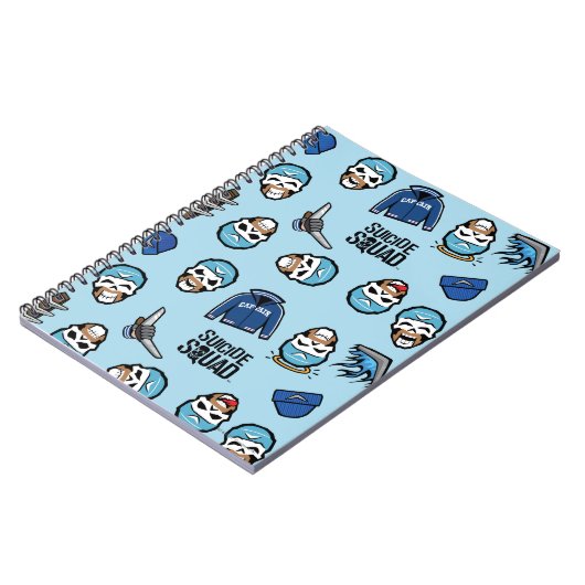 Suicide Squad Captain Boomerang Emoji Pattern Notizblock (Linke Seite)