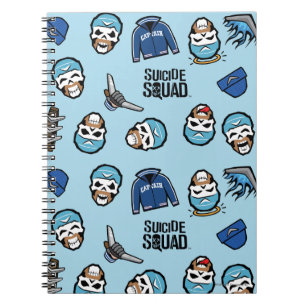 Suicide Squad Captain Boomerang Emoji Pattern Notizblock
