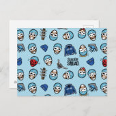 Suicide Squad Captain Boomerang Emoji Pattern Postkarte (Vorne/Hinten)