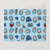 Suicide Squad Captain Boomerang Emoji Pattern Postkarte (Vorderseite)