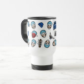 Suicide Squad | Captain Boomerang Emoji Pattern Reisebecher (Vorderseite Links)