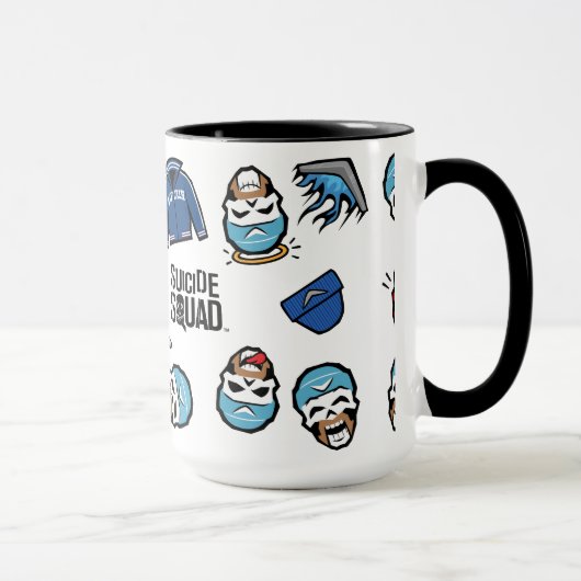 Suicide Squad | Captain Boomerang Emoji Pattern Tasse (Rechts)