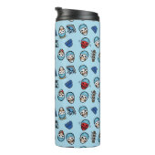 Suicide Squad | Captain Boomerang Emoji Pattern Thermosbecher (Nach rechts gedreht)