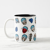 Suicide Squad | Captain Boomerang Emoji Pattern Zweifarbige Tasse (Links)