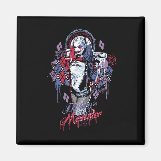 Suicide Squad Daddys Kleines Monster Magnet (Vorne)